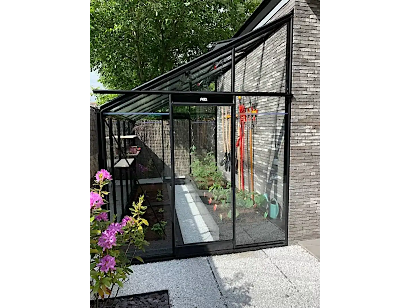 Seinakasvuhoone seinaäärne kasvuhoone